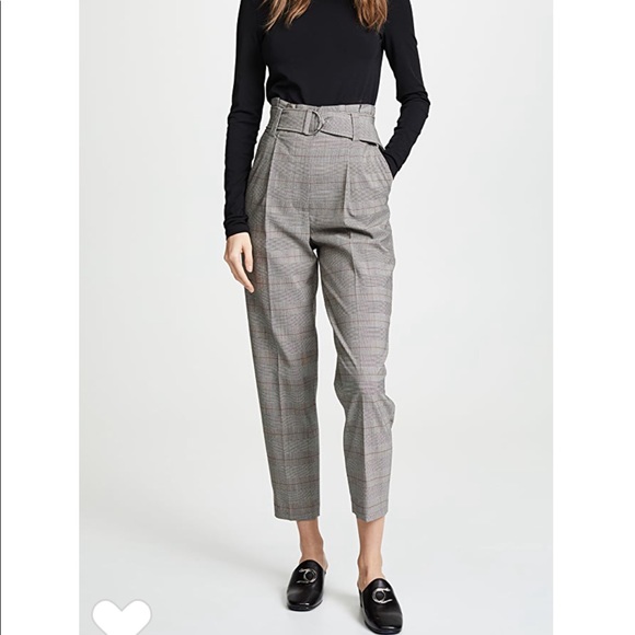 ALC A.L.C. Diego trouser paper bag belted pants - Picture 1 of 7